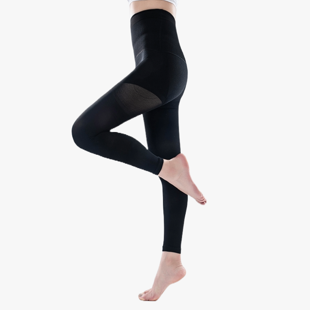 Collants de contention semi-opaques sans pieds classe 2