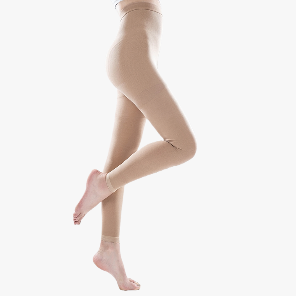 Collants de contention semi-opaques sans pieds classe 2