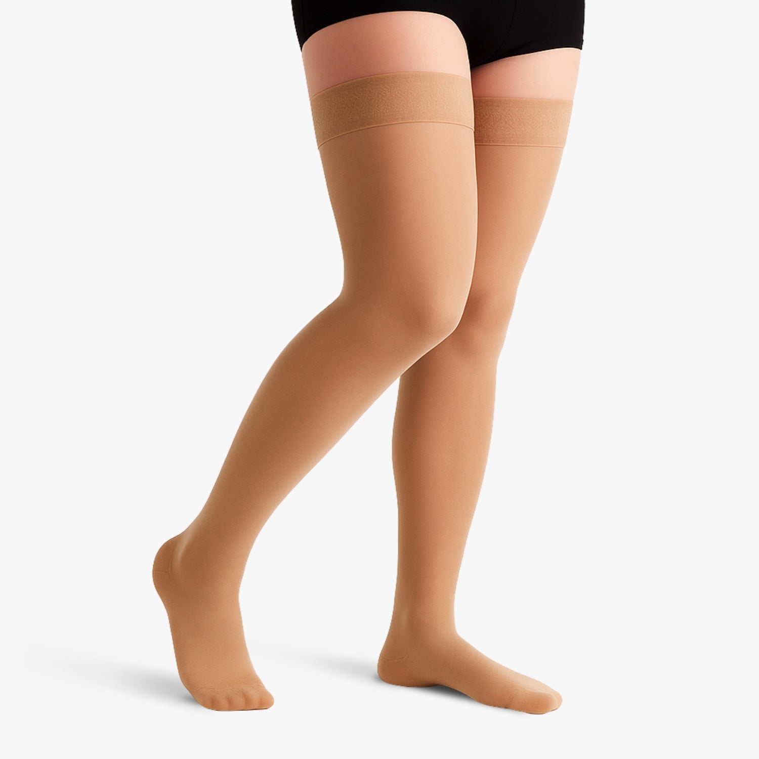 Bas de contention opaque auto-fixant Classe 2