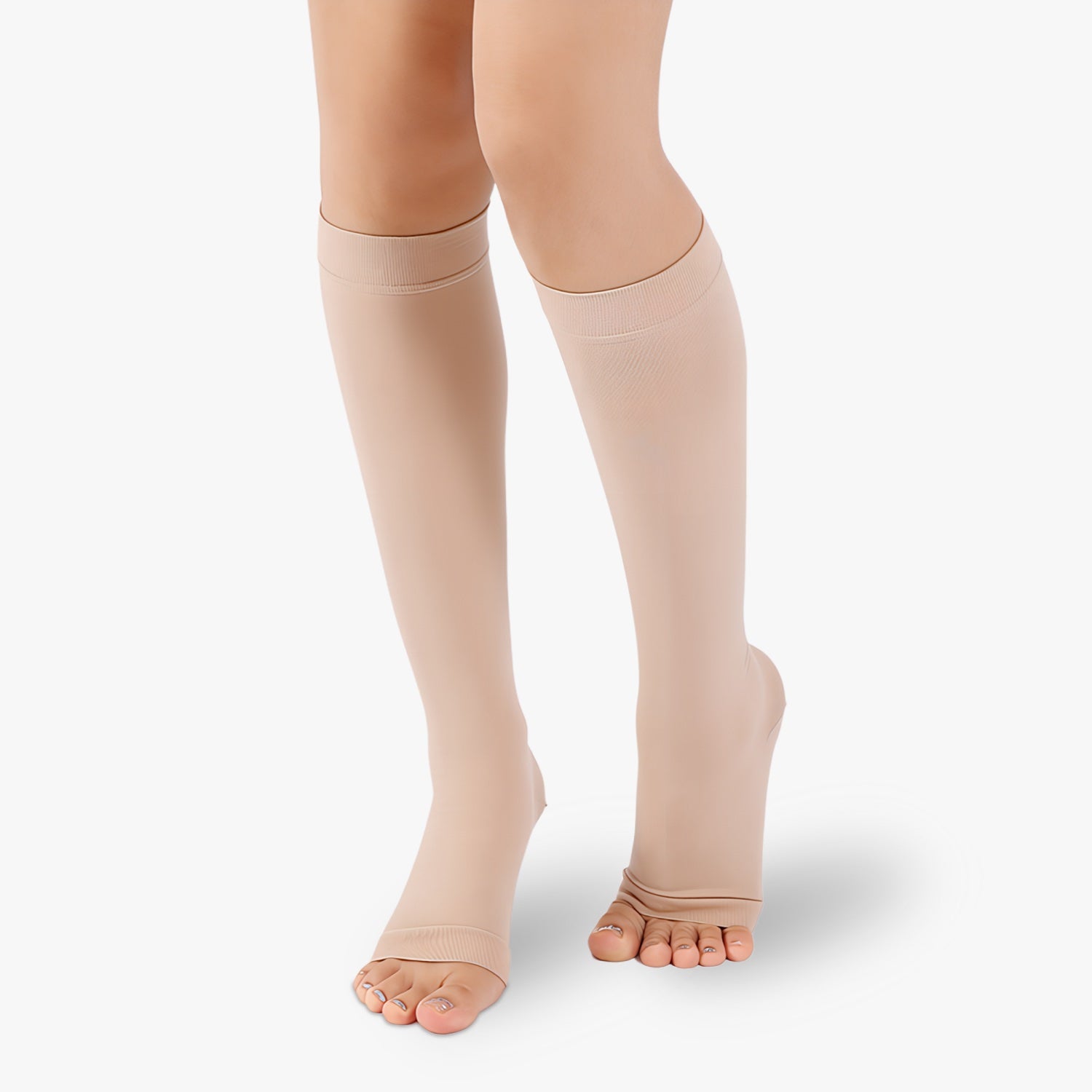 Chaussettes de contention à pieds ouverts classe 2