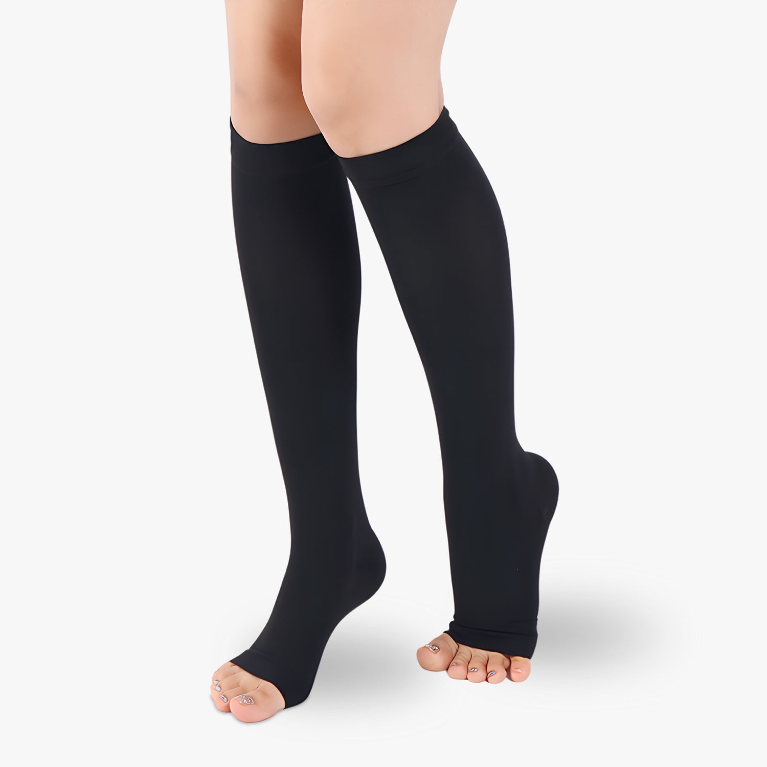 Chaussettes de contention à pieds ouverts classe 2