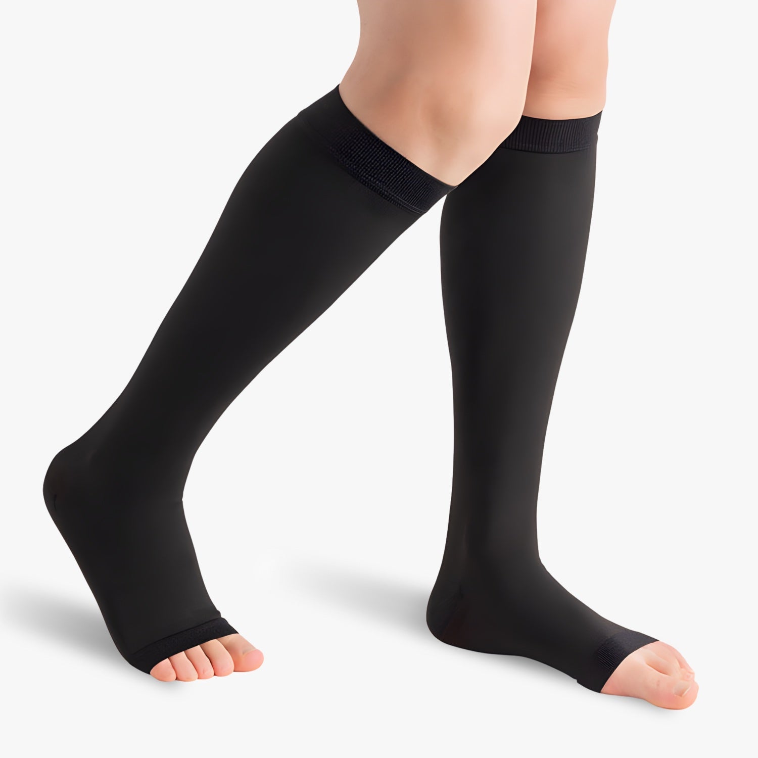 Chaussettes de contention à pieds ouverts classe 2
